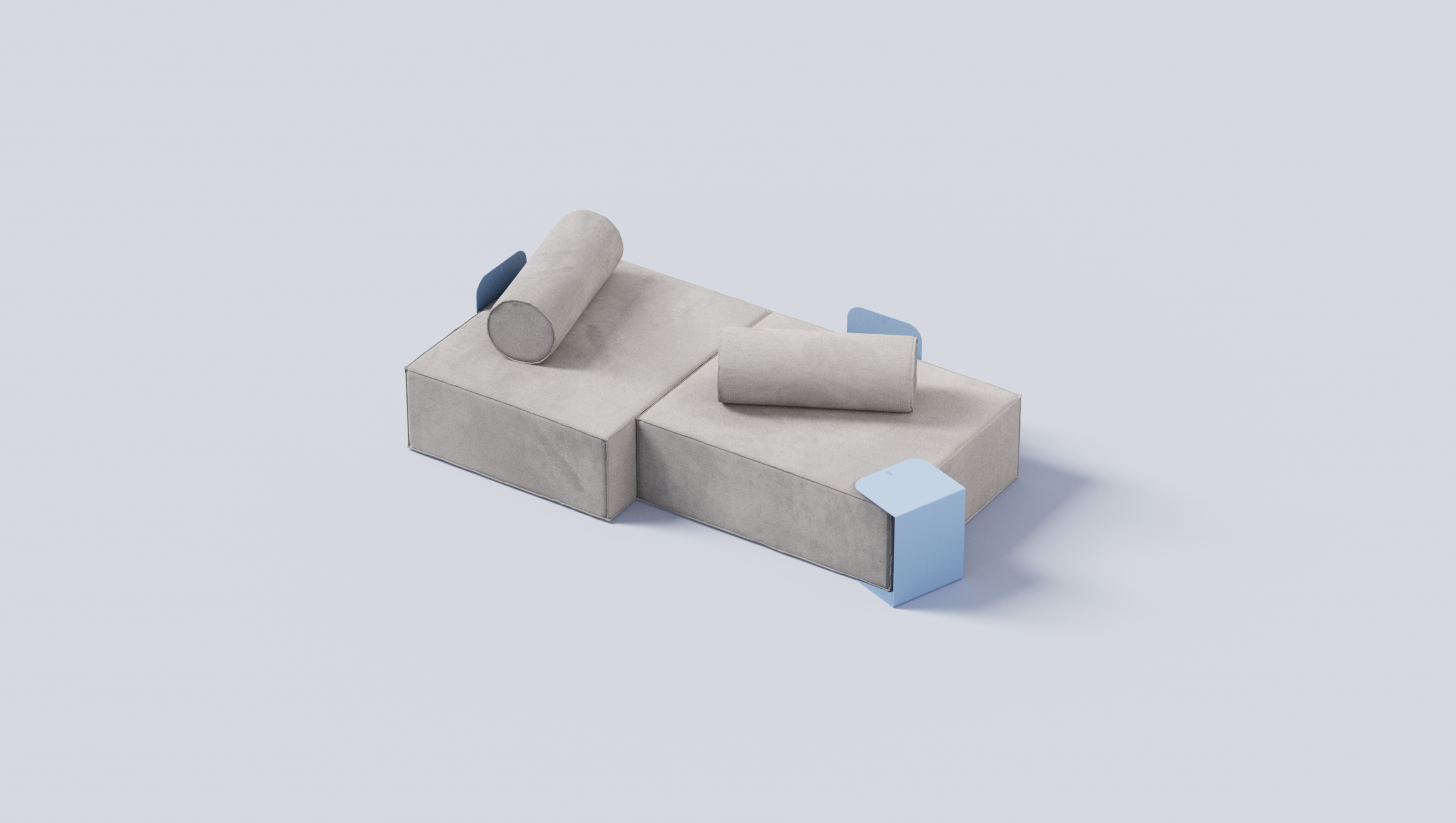 Dynamic Island – Divano Modulare con Coffee Table Flap