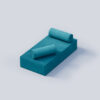Divano design turchese modulare | Reef