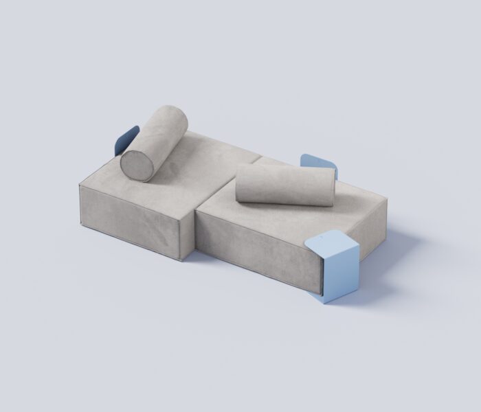 Dynamic Island – Divano Modulare con Coffee Table Flap