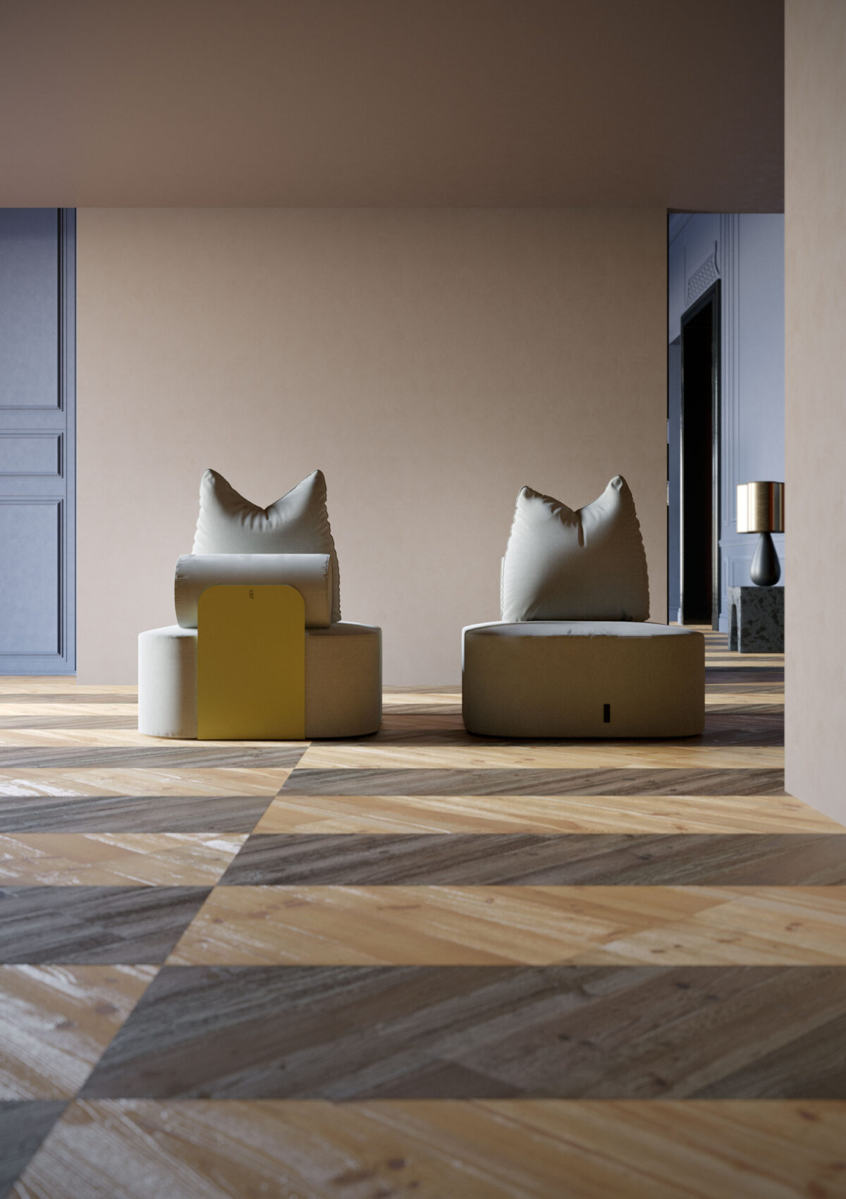 Poltrona di design Reef Riviera con configurazione modulare